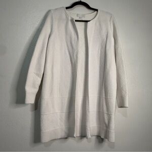White Label Women's Cotton Open-Front Sweater. Sz 12.